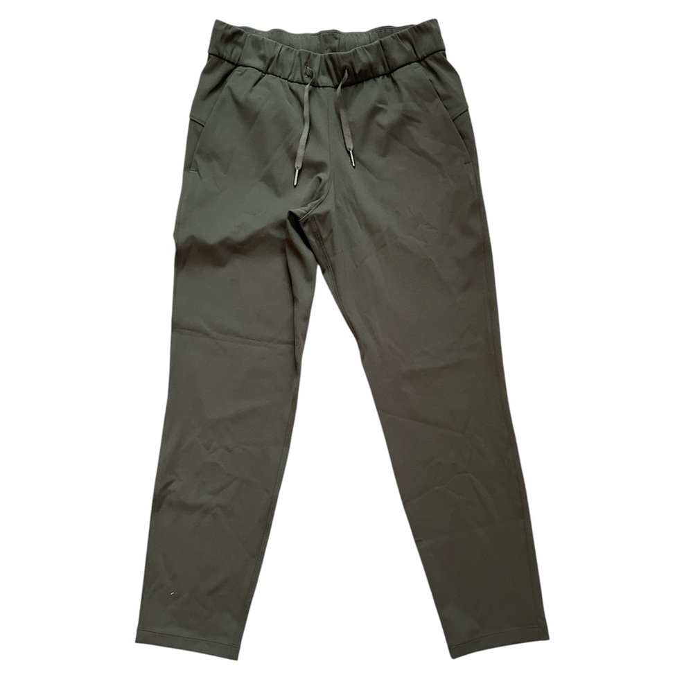 Lululemon On the Fly 7/8 Pant Dark Olive SZ 4